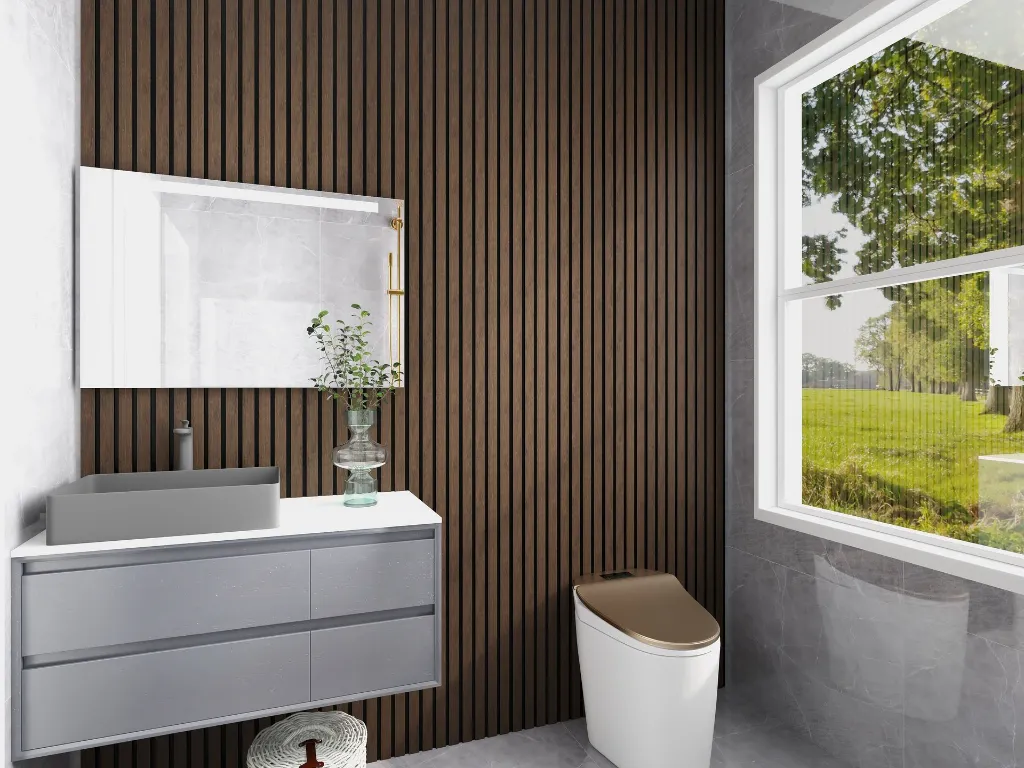 Small Slat Smoked Oak - Ornamental Plastics Co.