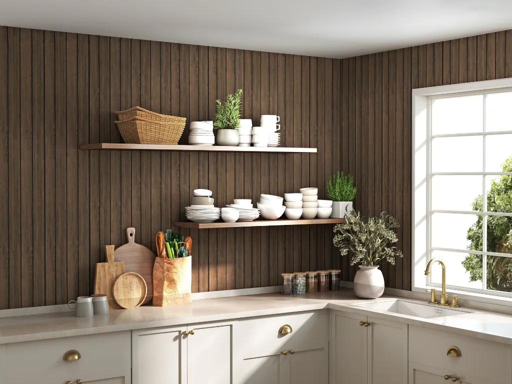 Wide Slat Smoked Oak - Ornamental Plastics Co.
