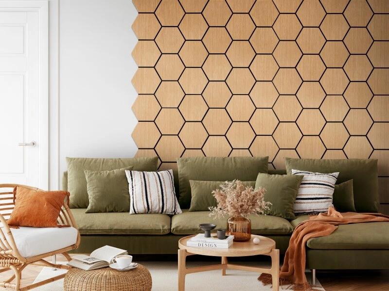 Natural Oak Hex - Ornamental Plastics Co.