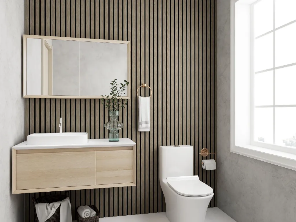 Small Slat Washed Oak - Ornamental Plastics Co.