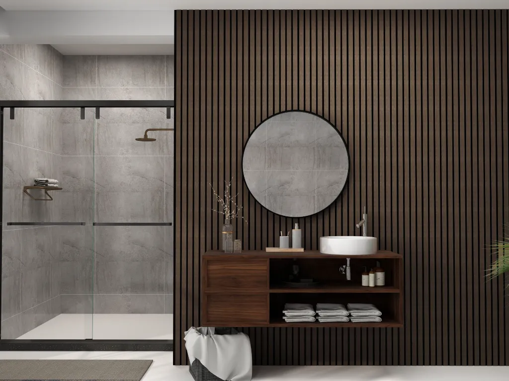 Small Slat Smoked Oak - Ornamental Plastics Co.