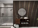 Small Slat Smoked Oak - Ornamental Plastics Co.