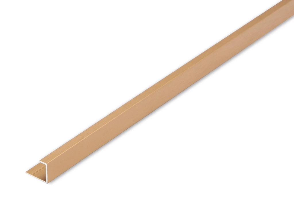 Shower Panel End Cap 2.4mtr - Brushed Gold
