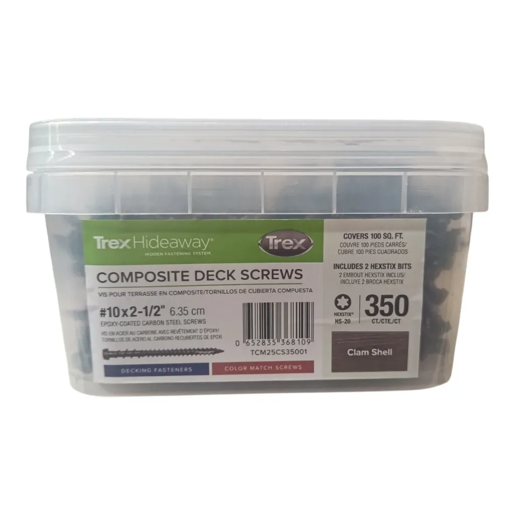 [gTREXSCR63CS/CW] Trex Colour Head Screw Clam Shell/Calm Water 63mm (Box of 350)