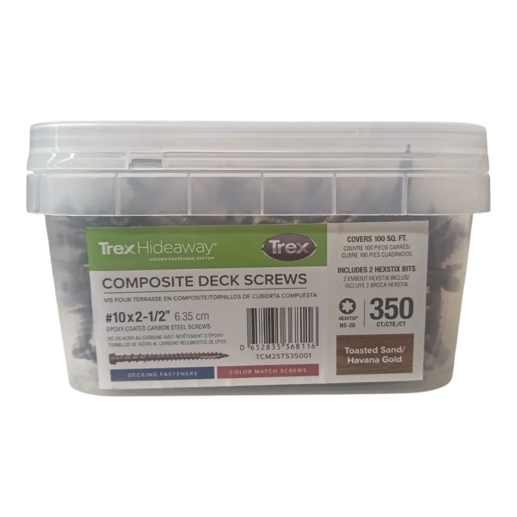 [gTREXSCR63TS] Trex Colour Head Screw Toasted Sand 63mm (Box of 350)