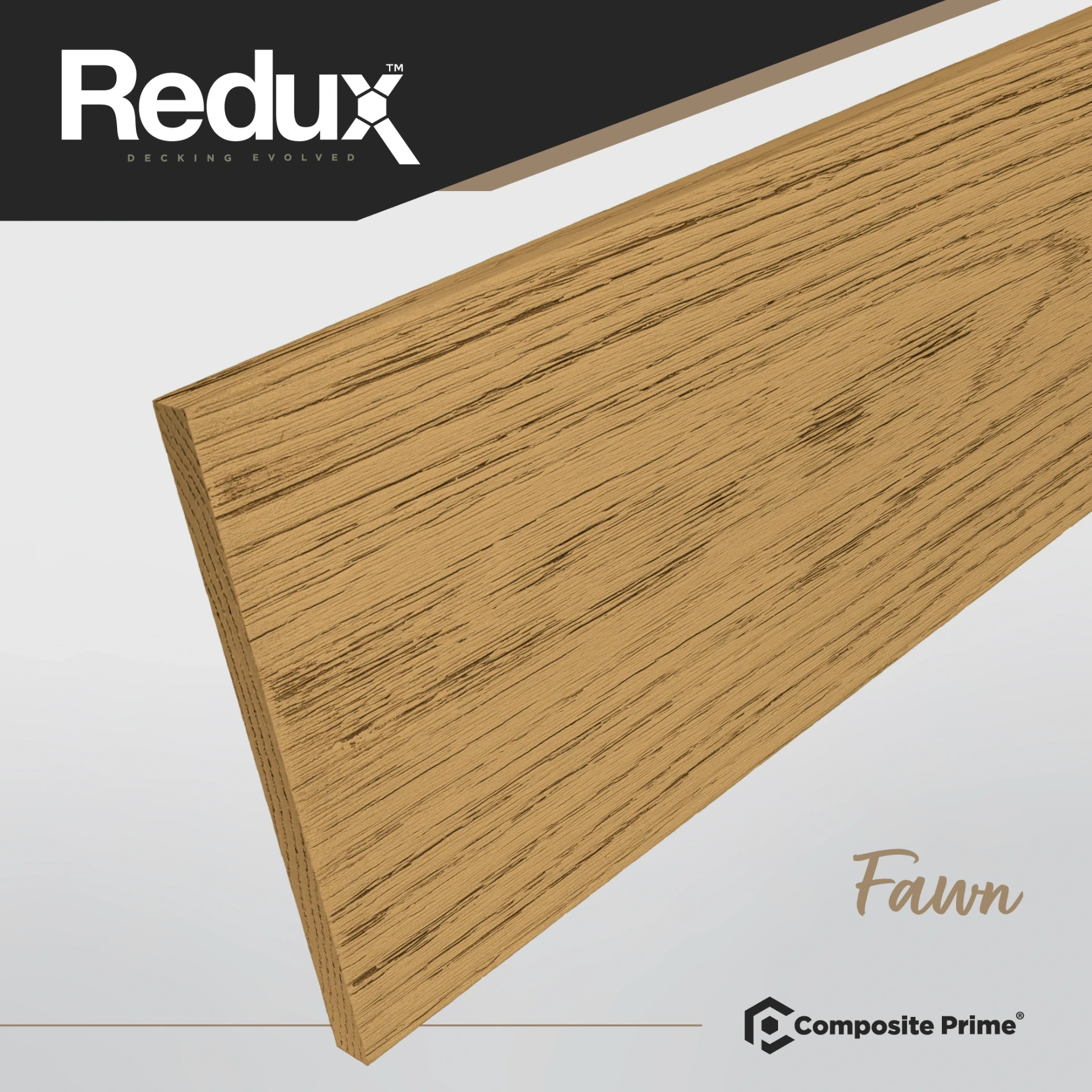 REDUX Composite Fascia Board 16mm x 187.5mm x 3600mm - Fawn