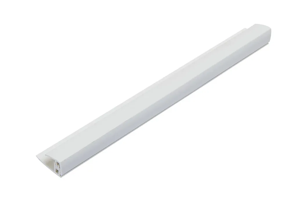 Universal Wall Panel 2-Part End Cap 2.6mtr - White