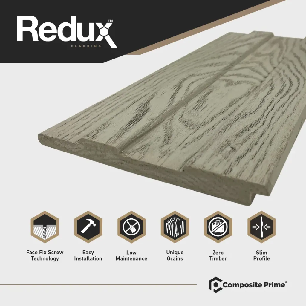 REDUX Composite Cladding 15.5mm x 179mm x 3600mm - Moonstone