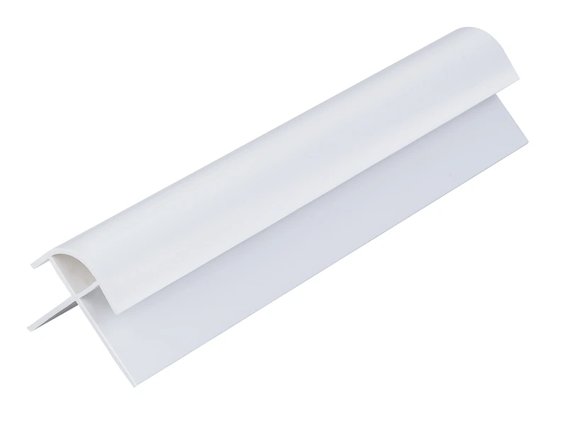 [LM0103T] Shower Panel External Corner 2.4mtr - uPVC White