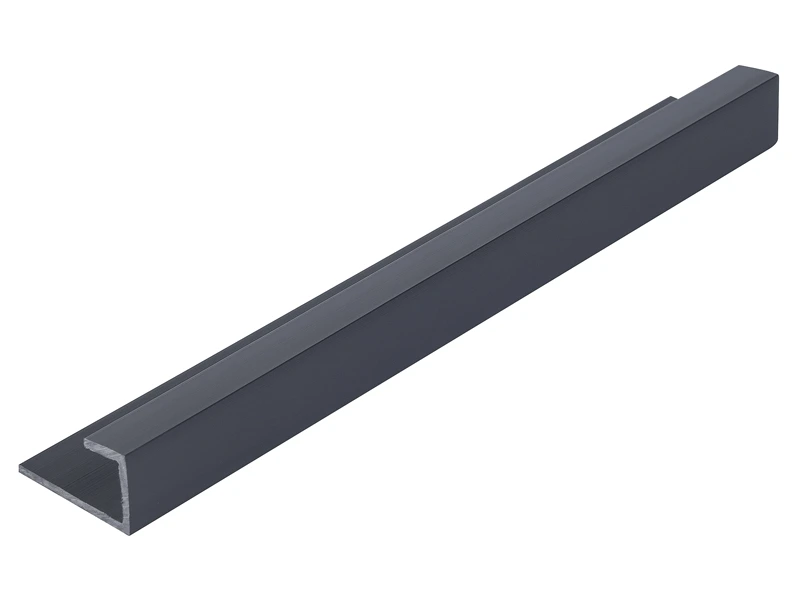 Shower Panel End Cap 2.4mtr - uPVC Black