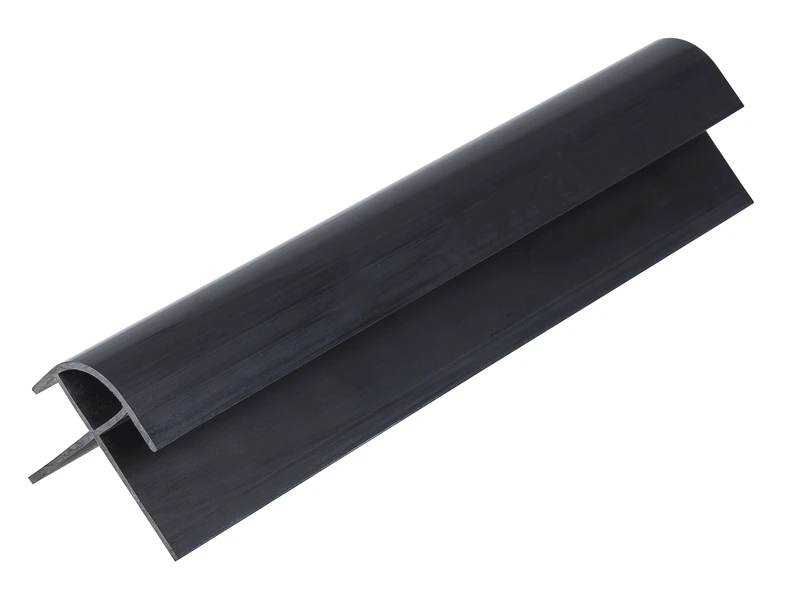 Shower Panel External Corner 2.4mtr - uPVC Black
