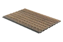 Acoustic Style WPC Panel 2400mm x 250mm x 6mm - Walnut