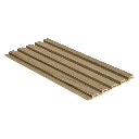 Slatted WPC Panel 158mm x 2.4mtr - Beech