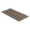 Slatted WPC Panel 158mm x 2.4mtr - Walnut