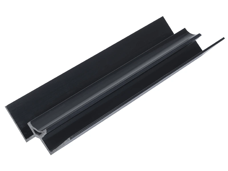 Shower Panel Internal Corner 2.4mtr - uPVC Black