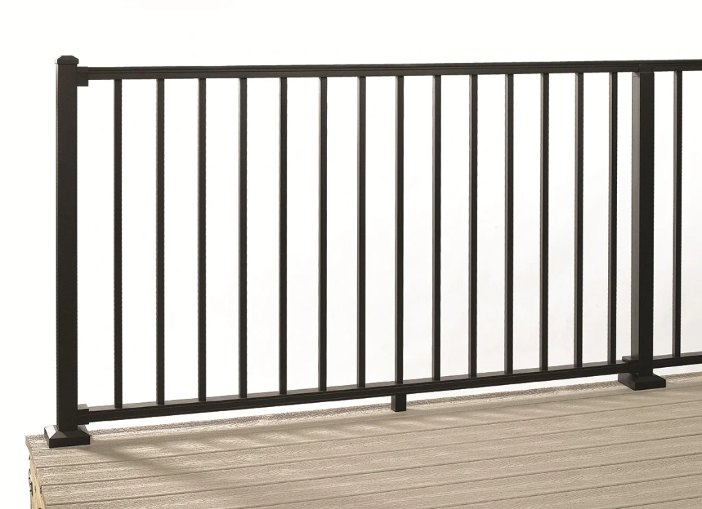Trex Signature Rail Horizontal Kit with Square Balusters 1820mm x 1060mm x 45mm - Black