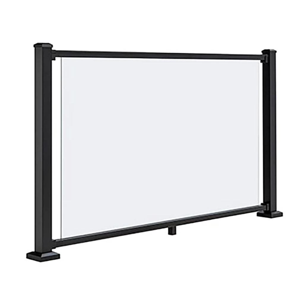 Trex Signature Glass Rail Kit 1820mm x 1060mm x 45mm - Black - GLASS NOT INCLUDED