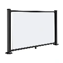 Trex Signature Glass Rail Kit 1820mm x 1060mm x 45mm - Black - GLASS NOT INCLUDED