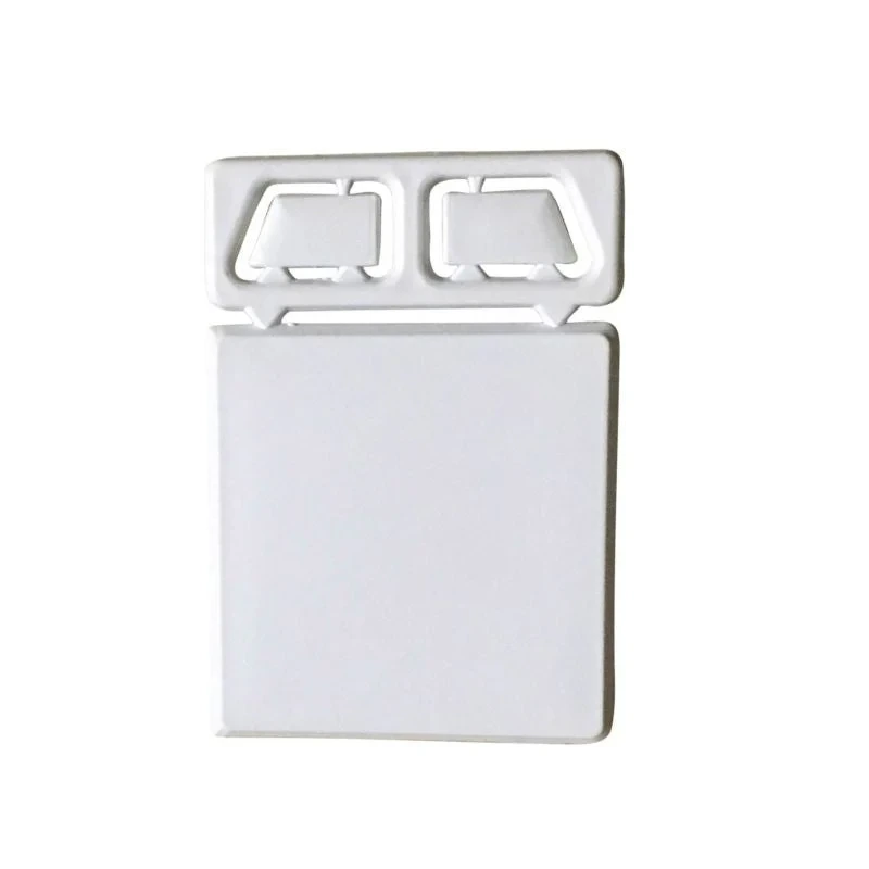Shower Panel Bath Trim End Caps x2 - uPVC White