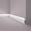 Skirting With LED Cut-Out 80mm x 20mm x 2000mm - White Primed